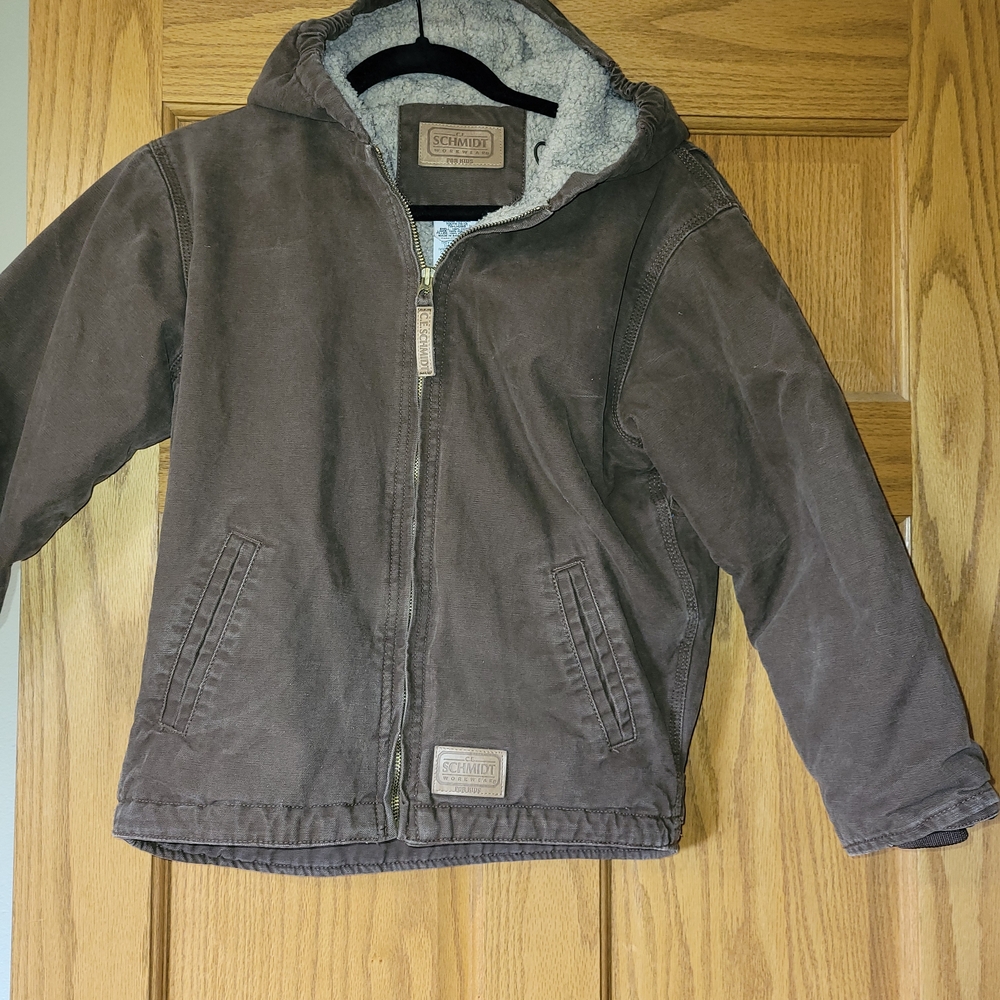 Columbia Kids Dark Brown Hooded Puffer Jacket